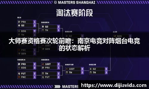 大师赛资格赛次轮前瞻：南京电竞对阵烟台电竞的状态解析